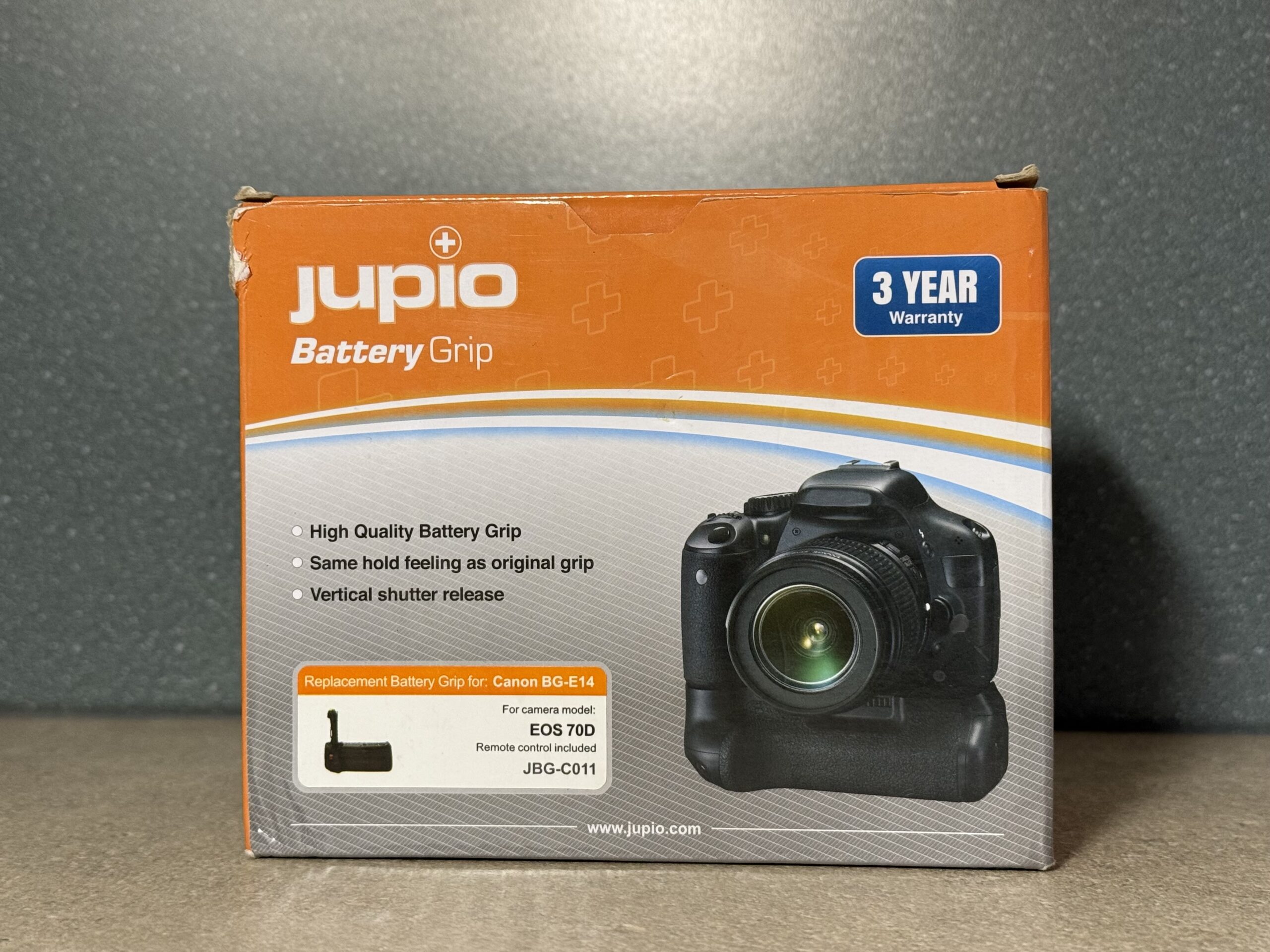 Jupio Canon BG-E14 EOS 70D 80D portrémarkolat markolat